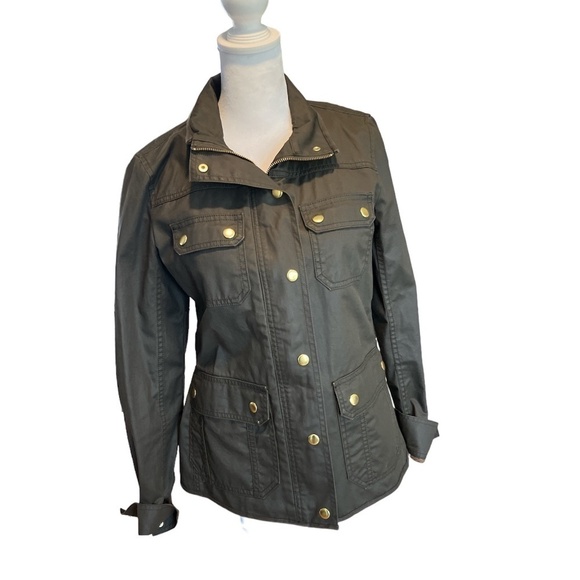 J Crew Resin-coated twill field jacket size XS - Picture 4 of 6